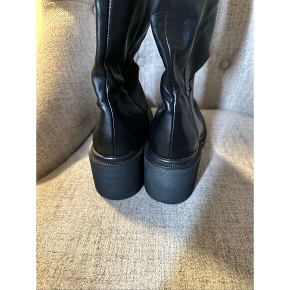 Franco Sarto Black Thigh High Kelly Boots Size 8 New - Picture 3 of 5